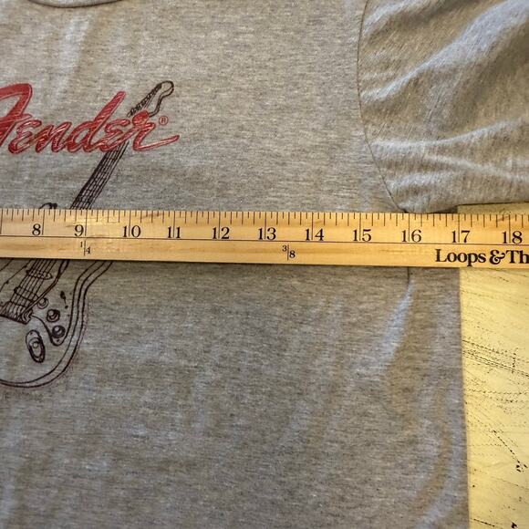 Fender Gray Youth Kids T-Shirt Size Large Indi Kidcore Music - Picture 4 of 6